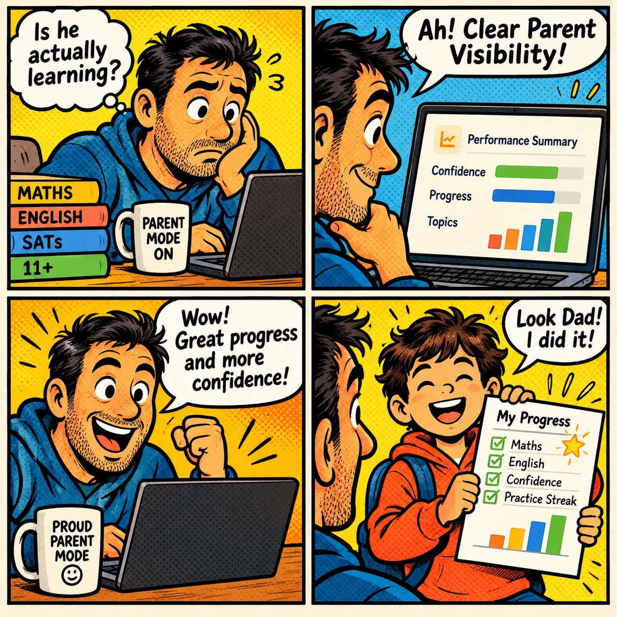 Clear parent visibility into Year 6 progress
