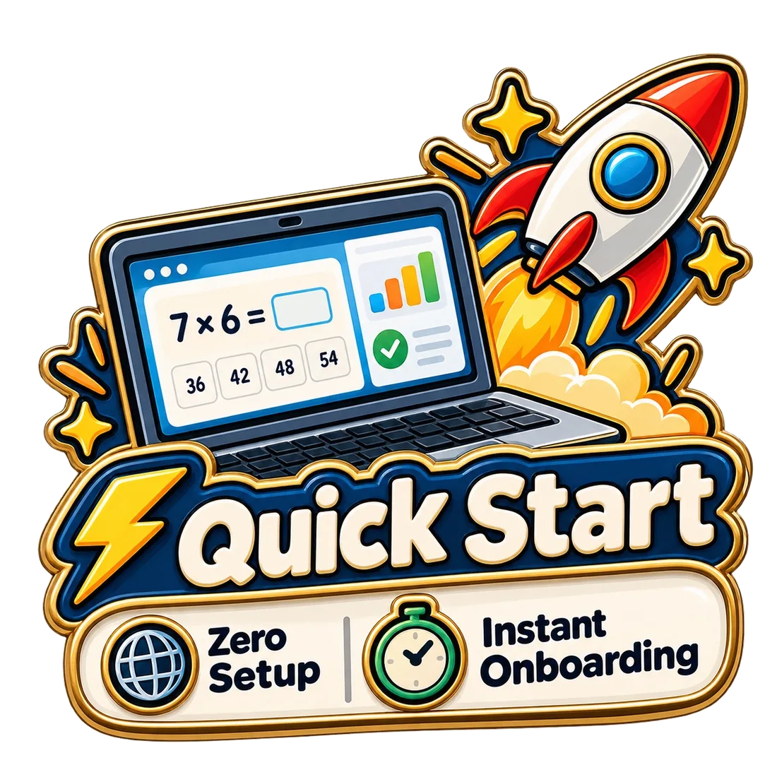 Quick Start: zero setup and instant onboarding